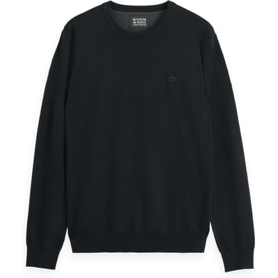 Gebreide pullover met logostitching, model 'CORE'
