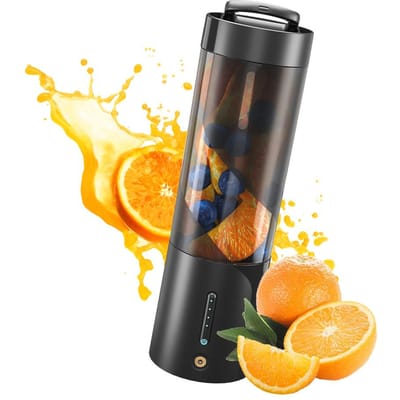 Mélangeur portatif pour shakes et smoothies, capacité de 16OZ, mélangeur de taille personnelle haute puissance de 15W avec noir