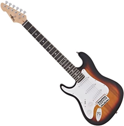 3/4 LA Linkshandige Elektrische Gitaar van Gear4music, Sunburst