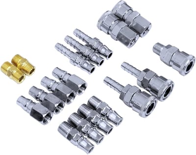 18-delige Pneumatische Slangverbinder Set met Snelle Koppeling voor Luchtcompressor en Accessoires