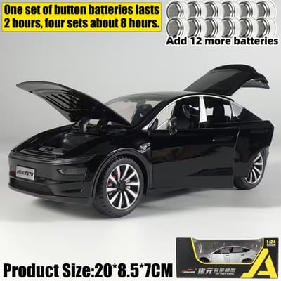 1:24 Model Y Facelift Off Road SUV Legering Metaal Diecast Modelauto Jongens Hoge Simulatie Miniatuur Vakantie Cadeau Ornament Speelgoed