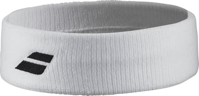 Babolat logo headband / hoofdband - wit / zwart
