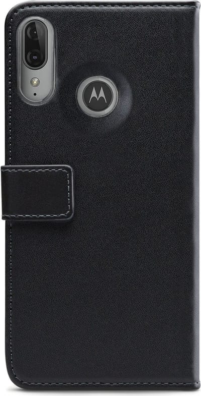 Mobilize Telefoonhoesje geschikt voor Motorola Moto E6 Plus Hoesje | Mobilize Classic Gelly Wallet Bookcase Portemonnee | Pasjeshouder voor 2 Pasjes | Telefoonhoesje voor Pinpas / OV Kaart / Rijbewijs - Zwart