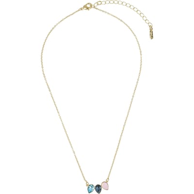 OTAZU Classic Triple Leaf Necklace Rosewater Opal Maat: OS | Kettingen Outlet | Dames | Blauw