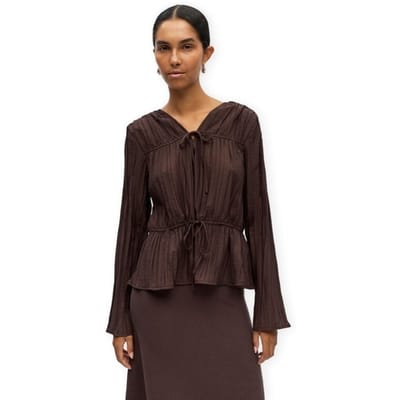 Blouse Object Top Brea Re - Seal Brown