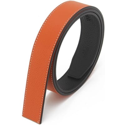Dubbelzijdige Toplaag Koeienhuid Riemstrip Heren Automatische Gesp Riemlichaam Dubbelzijdig Koeienhuid Riemstrip 110-130CM black