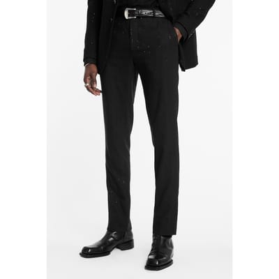 John Varvatos Slim Fit Pants With Welt Hip Pocket And Black Size: 46 | Tailored Pants Outlet | Heren | Zwart