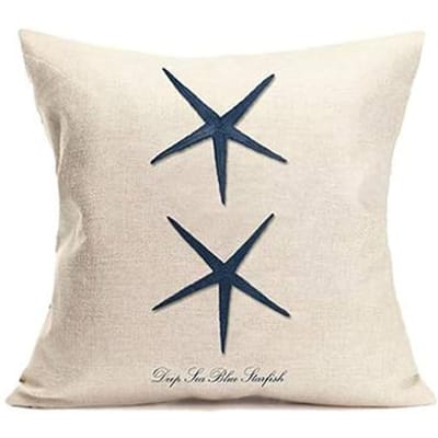 Oceaanzeilen thema set linnen zeeleven blauwe kussensloop bank huisdecoratie kussenhoes kussenhoes 45x45 40x40cm