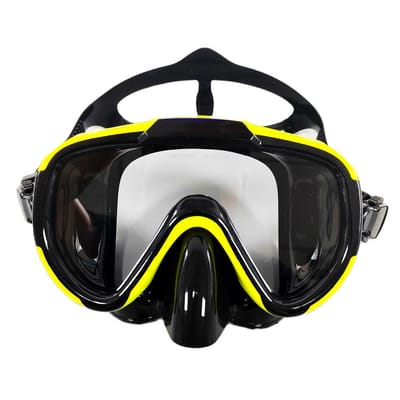 Seaskin Fabrieksprijs Snorkel Duikmasker Glas Hoge Kwaliteit Scuba Vrijduikmasker Hoge Kwaliteit Duurzame Constructie Praktisch Dagelijks Gebruik geel
