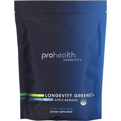 ProHealth Longevity, Longevity Greens+, Pomme Banane, 12,06 oz (342 g)