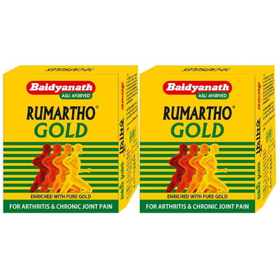 Baidyanath Rumartho Gold Ayurvedisch 10 Capsules X Pak van 2 Natuurlijk Gewrichtsondersteunend Supplement
