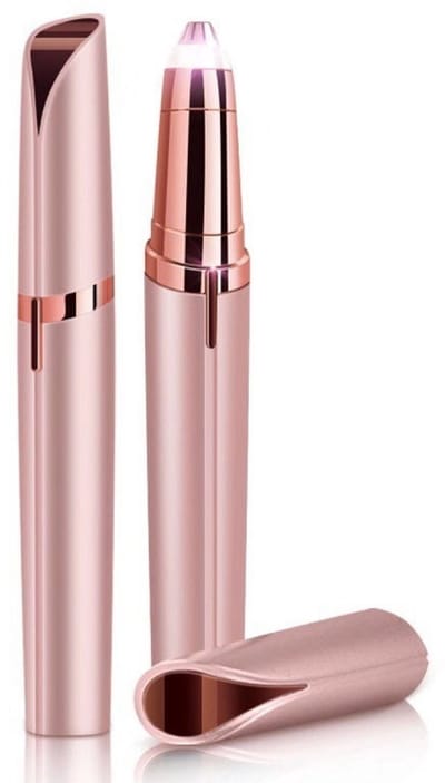 QTTVBTNA - 1 Stuk Wenkbrauw Epilatie Apparaat - Gezichtshaar Verwijderaar voor Vrouwen - voor Wenkbrauwen, Lip & Neus - Draadloze Cosmetic Tool - Rose goud