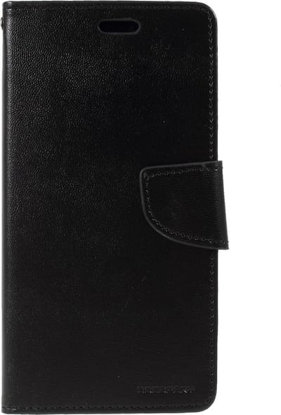 Mercury Goospery Kunstleer Wallet case geschikt voor iPhone XR - Zwart