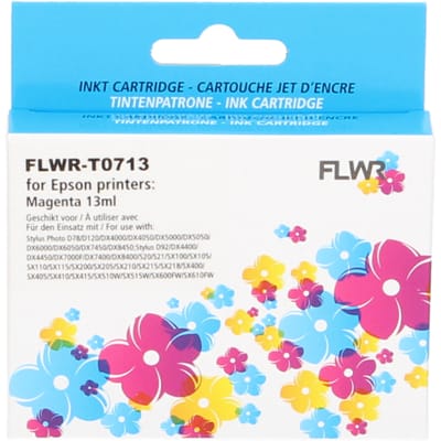FLWR - Cartridges / Epson T0713 / magenta / Geschikt voor Epson