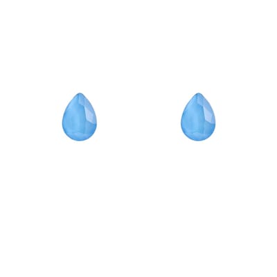 Go Dutch Label Oorknoppen Drop Stud Blue