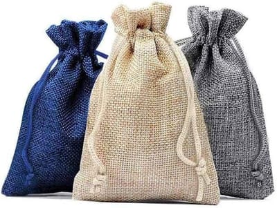 Dailygoody - Jute Candy Bag - Adventskalender Tassen - Herbruikbaar - 24 Stuks - Decoratieve Cadeautassen - Geschikt voor Kerst - Drie Kleuren