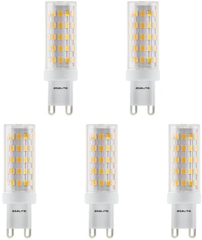 Asalite LED Lamp G9 Fitting - 6W = 50W - 600 Lumen - 3000K Warm Wit Licht - Niet Dimbaar - 220-240V - G9 LED Steeklampje - 5 stuks