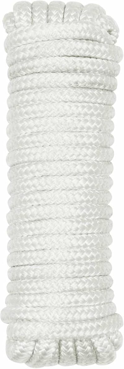 Boottouw Polyester - Bevestigingstouw - Zeil en Bevestig - UV en Hittebestendig - 15 Meter - Wit