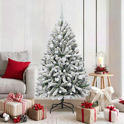 vidaXL - Kunstkerstboom - 150 - cm - 150 - LED's - Warmwit - PVC - en - Staal