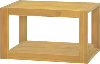 Badkamerkast - Opbergkast Hangkast - Badkamer Organisatie - Massief Teakhout - 60x45x35 cm - Bruin