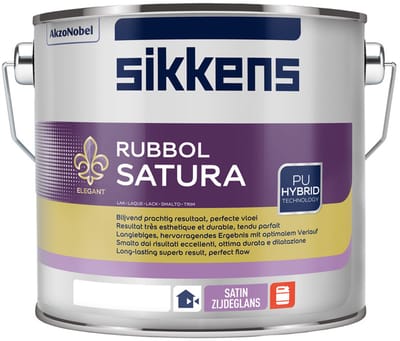 Sikkens Rubbol Satura - 2,5 l - 16 m²/l - Wit - Lak - Afwerkingslaag