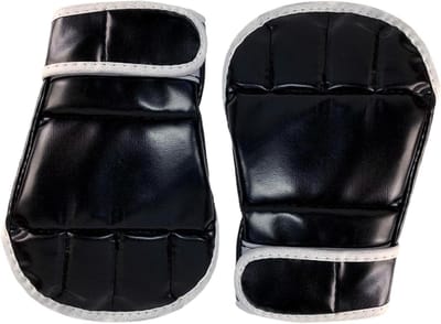 Kickbokshandschoenen - Sparring handschoenen Grappling handschoenen - Vechtsport Training - Halve Vinger Ontwerp - 20.5 x 14cm - Zwart