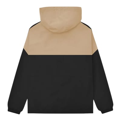 Lambretta Heren SS26 jas met contrasterend paneel (Zwart/Cashew)