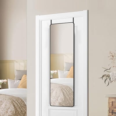 MAZAZU - Volledige Lichaamsspiegel - Met frame - Zwart - 120x40