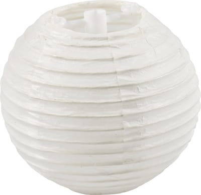 Papieren lamp, rond, d 7,5 cm, wit, 10 stuk/ 1 doos