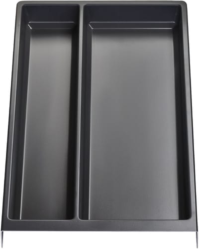 Orga-Box multifunctioneel inzetstuk SEPARADO Individual korrel leigrijs (300 x 474 x 51 mm) Lade-inzetstuk vanaf 40 cm kastbreedte voor groot keukengerei