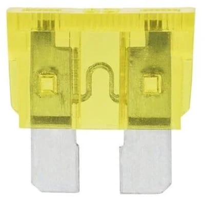 10x Steekzekering 20A Geel – 32 Volt – 233008 Elektrawebshop