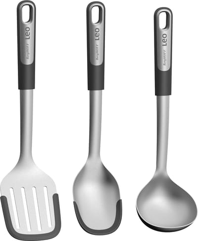 LEO 3-delige keukenhulp set Graphite - Metaal -