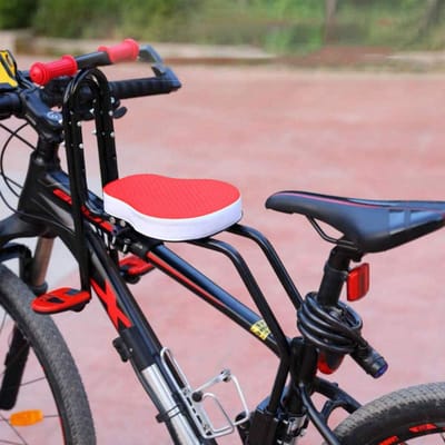 Dailygoody - Kinderfietszitje - Veiligheidsdrager - Verstelbare veiligheidsstoel - Rood - Geschikt voor kinderen tot 41 kg - Inclusief voet...