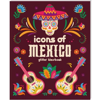 Glitter Kleurboeken Voor Volwassenen - Icons Of Mexico - Interstat