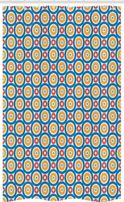 ABAKUHAUS Badgordijn – Geometrisch 120x180 cm – Polyester