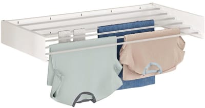 White-Label® Wanddroogrek - Droogrek Inklapbaar - Wasrek - Droogtoren - Droogrekken - Wit
