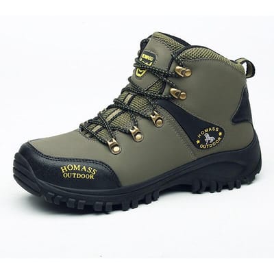 Heren Winter Sneeuwlaarzen Waterdichte Leren Sneakers Heren Laarzen Outdoor Mannelijke Wandelschoenen Werkschoenen Maat 39 -46 44 lichtbruin