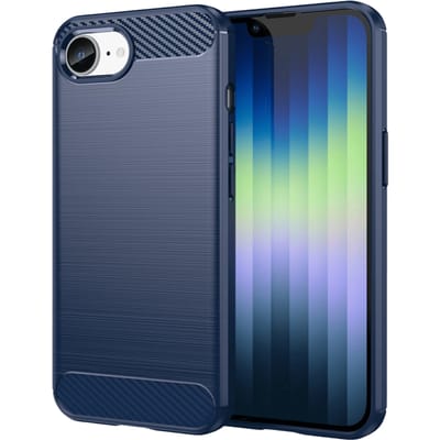 Mocaa Apple iPhone 16e/17e Brushed Hoesje Blauw