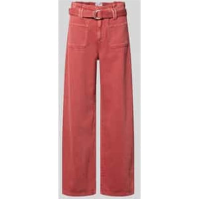 wide leg jeans met riem