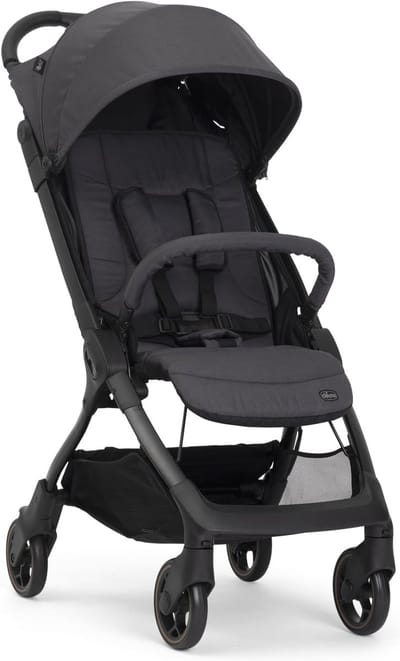 Lichtgewicht Wandelwagen - Reisbuggy Compact - Reizen Vliegen - Met Eén Hand Inklapbaar - Tot 22 kg - Zwart
