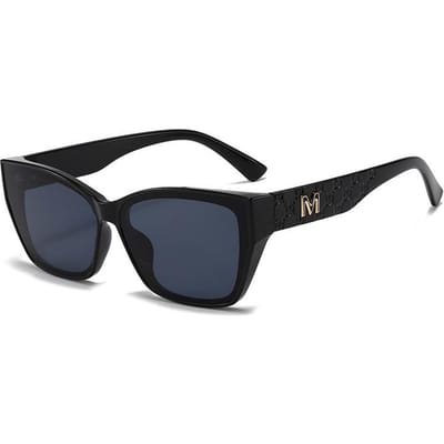 Nieuw Luxe Mode Merk Designer Zonnebril Dames Vintage Letter Kattenoog Montuur Bril Buiten Zomer Reizen