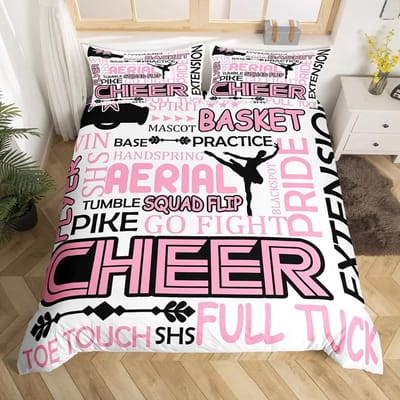 Gymnastiek Dansliefhebbers Dekbedovertrek King, Aquarel Vlinder Sterrenhemel Beddengoedset 3 stuks, Silhouet Regenboog Graffiti Dekbedovertrek AU Single140x210cm
