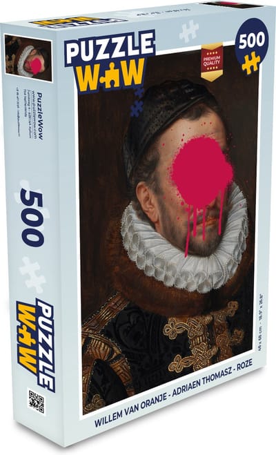 Puzzel Willem van Oranje - Adriaen Thomasz - Roze - Legpuzzel - Puzzel 500 stukjes