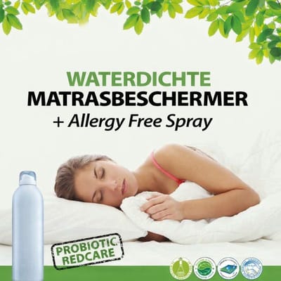 Probiotic bedcare pakket - Second Skin matrasbeschermer 180x200 + Probilife allergy Free Spray - allergenen spray