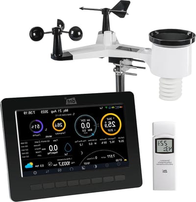 Regenmeter Wifi-weerstation weer- en binnenklimaat altijd onder controle dataloggerfunctie app - Weer en temperatuurmeetinstrumenten