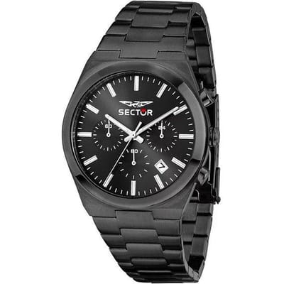 Montre homme Sector C300 Chronographe Acier Inoxydable Cadran Noir Quartz R3273301005 noir