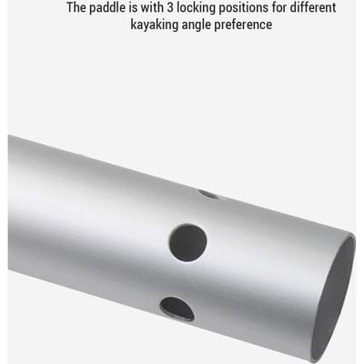 Pagaies de Kayak Démontables Réglables en Quatre Parties Manche en Alliage d'Aluminium Pagaie à Double Tête noir