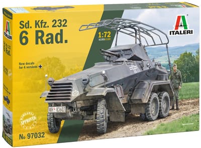 Italeri Modelbouwpakket Militaire voertuigen - 97032 Sd.Kfz. 232 (6-Rad) WWII - Duitse Pantserwagen Plastic - 1:72 -