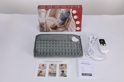 Elektrisch Dekentje - Verwarmde deken - Lekker opwarmen - 6 Temperatuurstanden - 60x30 cm - Grijs