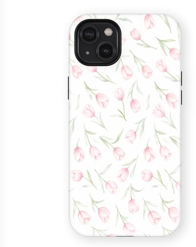 Bloemen Design Hoesje geschikt voor iPhone 14 Plus | Flower Print Tough Case met Mag | Shockproof | Bloemen Motief Backcover geschikt voor iPhone 14 Plus Soft Tulips